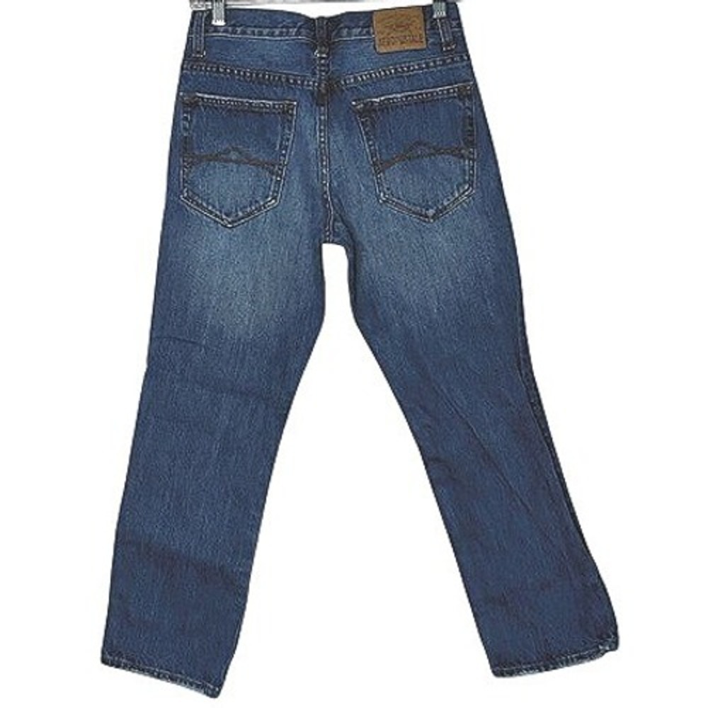 Classic Aeropostale Essex Straight Leg Men 28 Blue HEMMED Denim Jeans